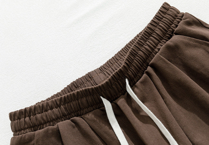 Cotton Pleated Casual Pants