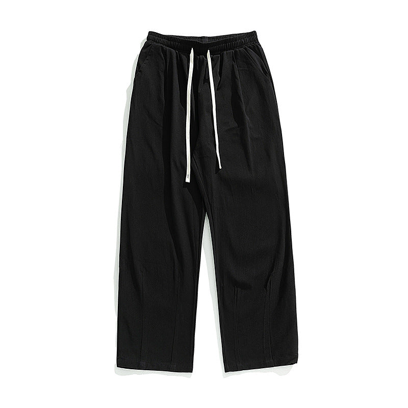 Cotton Pleated Casual Pants